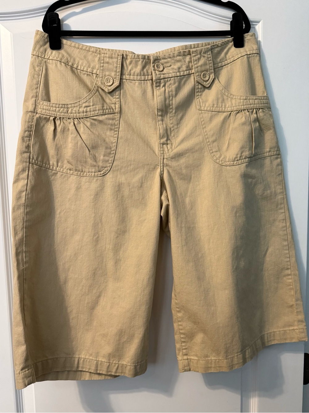 Kikit Jeans Beige Women’s Casual Bermuda Shorts